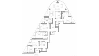 Apartment floor plan, 4 bedrooms in Skyvue Stellar No. 11015